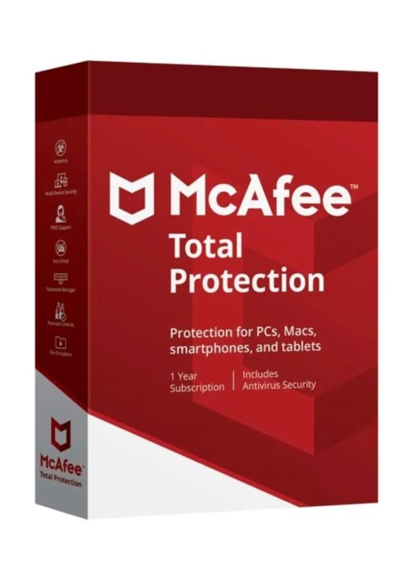 Antivirus McAfee Total Protection - 1 año (1PC)
